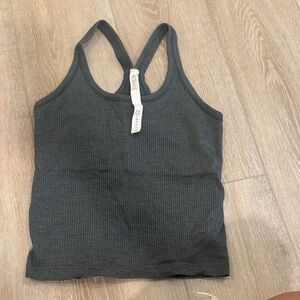 Lululemon Athletica Forest green Ribbed Tank Top